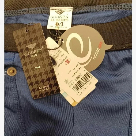 Godsen Blue Black Swim Shorts Size Medium - Picture 4 of 5